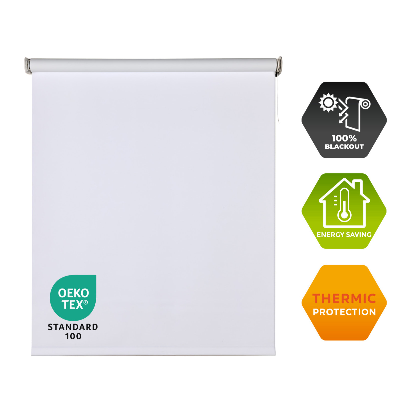 Estor motorizado BLACKOUT PRO Blanco puro
