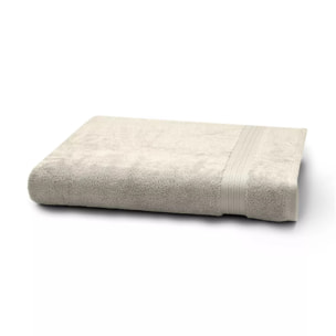 Drap de bain pur coton 550 g/m² uni ivoire Elea ivoire