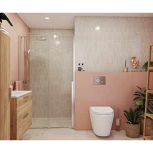 X-MOTION Porte de douche 200x110cm Coulissante, anticalcaire avec profilé chrome brillant (SATBWIXM110NIKA)