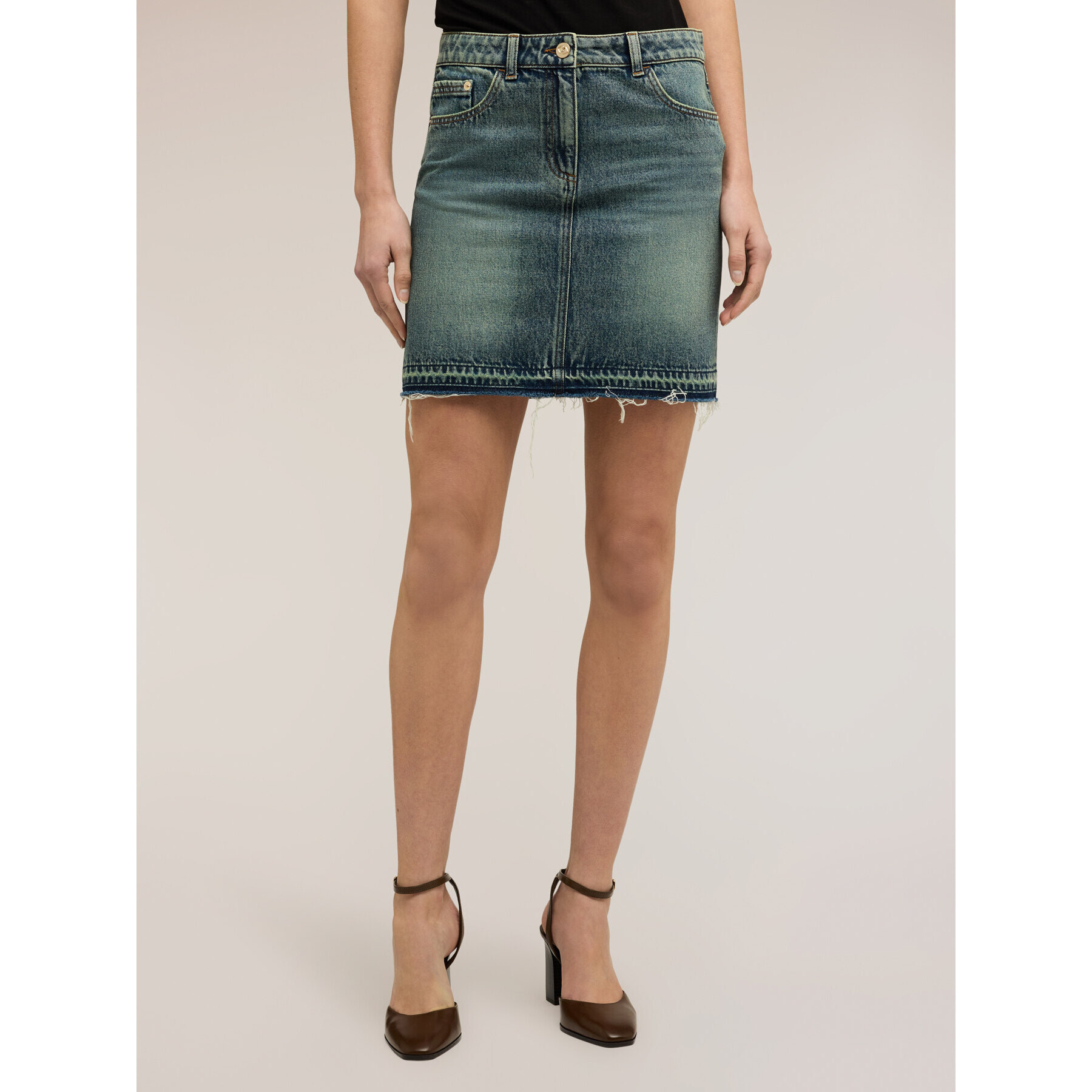 Motivi - Minifalda de denim - Light - blue