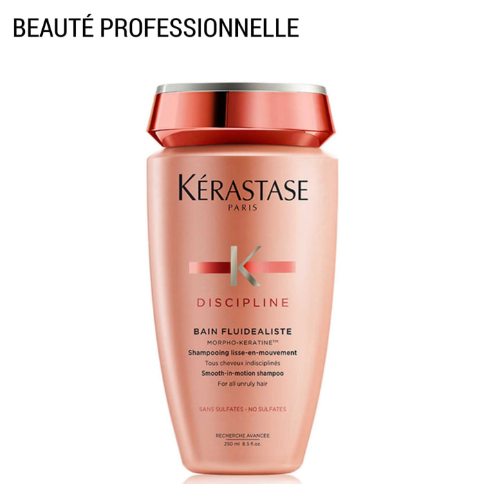 Discipline - Bain Fluidealiste sans Sulfates Anti-Frisottis pour Cheveux Indisciplinés et Sursollicités