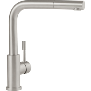 Robinet cuisine Steel Shower acier massif