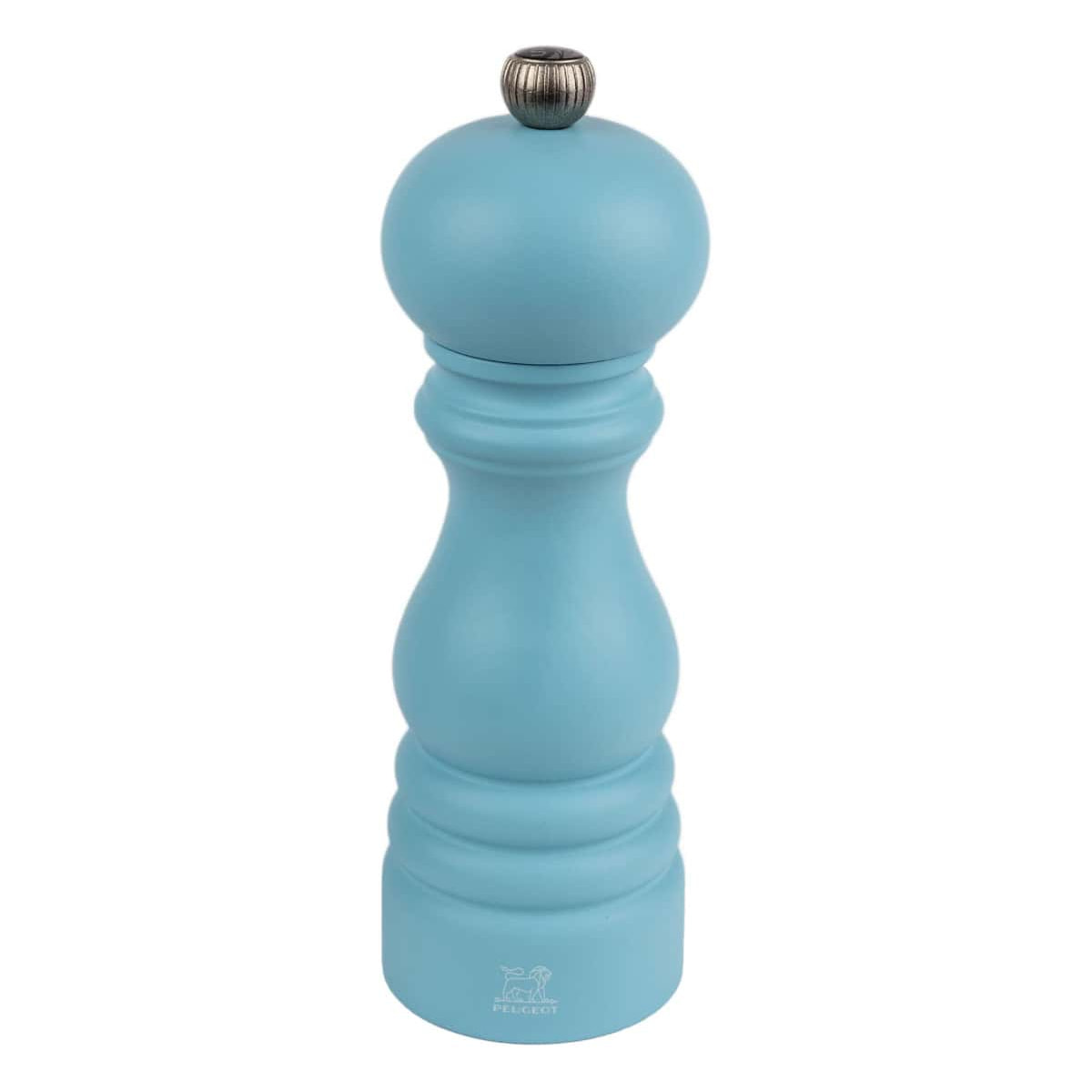 Moulin à sel manuel en bois, bleu ciel, 22 cm Paris