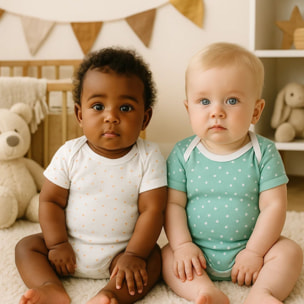 Pack 4 Body Basico Manga Corta