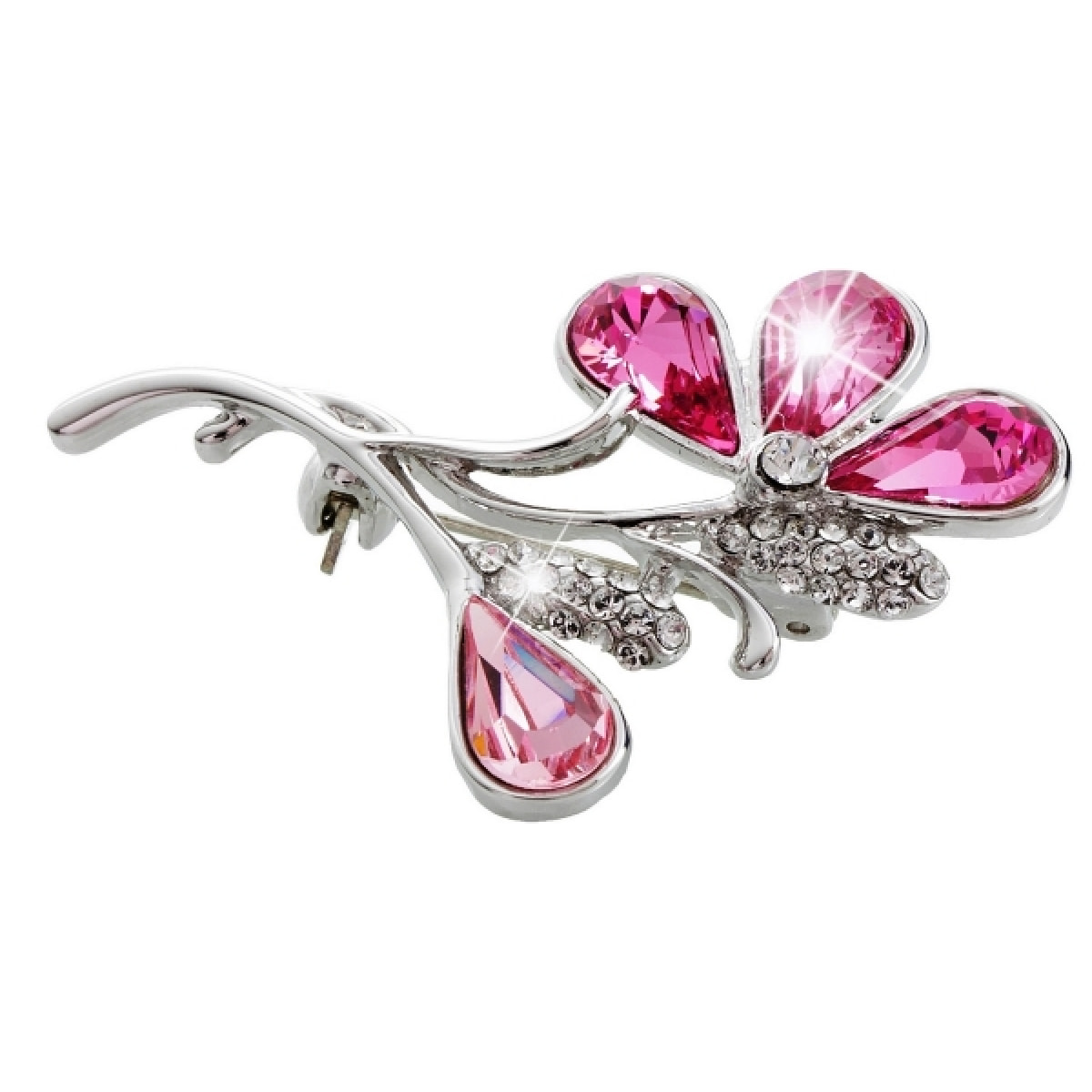 Broche Flower adornado con cristales de Swarovski