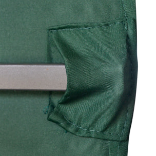 Techo de Repuesto 2,98x2,95m para Cenador de Jardín Cubierta de Repuesto de Gazebo Pabellón Exterior con 8 Orificios de Drenaje y Ventilación Verde