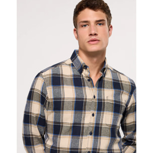 Camisa de Cuadros Azul Marino - Martel