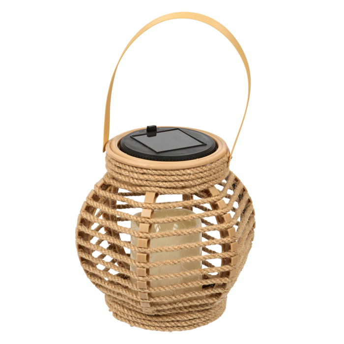 Lanterne Solaire Effet Bougie H15cm