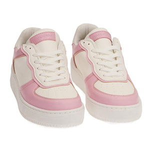 Sneakers bianco/rosa