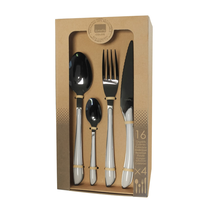 Lumino Blanc - Ménagère 16 pièces