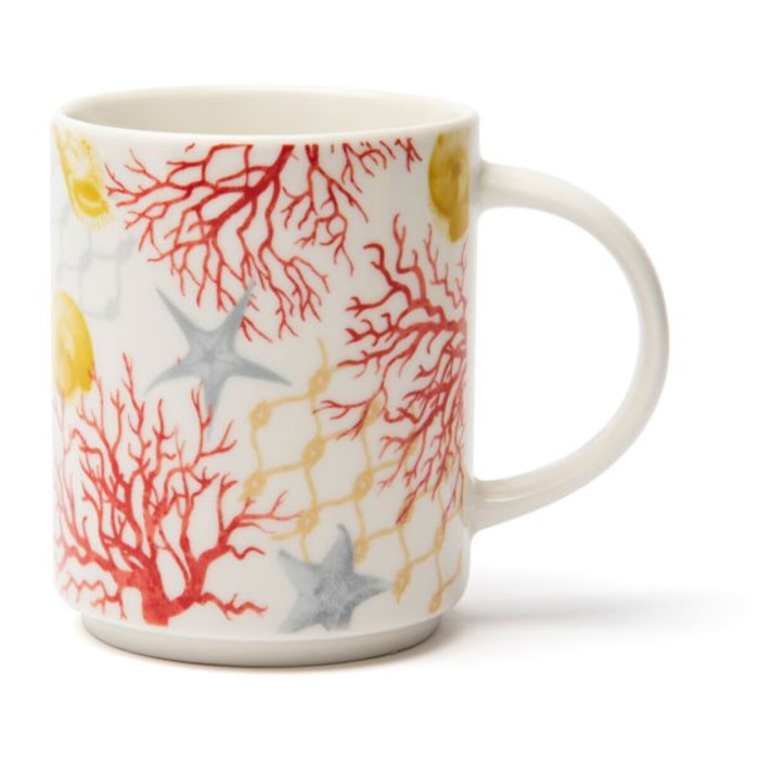 Set de 4 Mugs Excelsa – Coral, New Bone China Multicolore