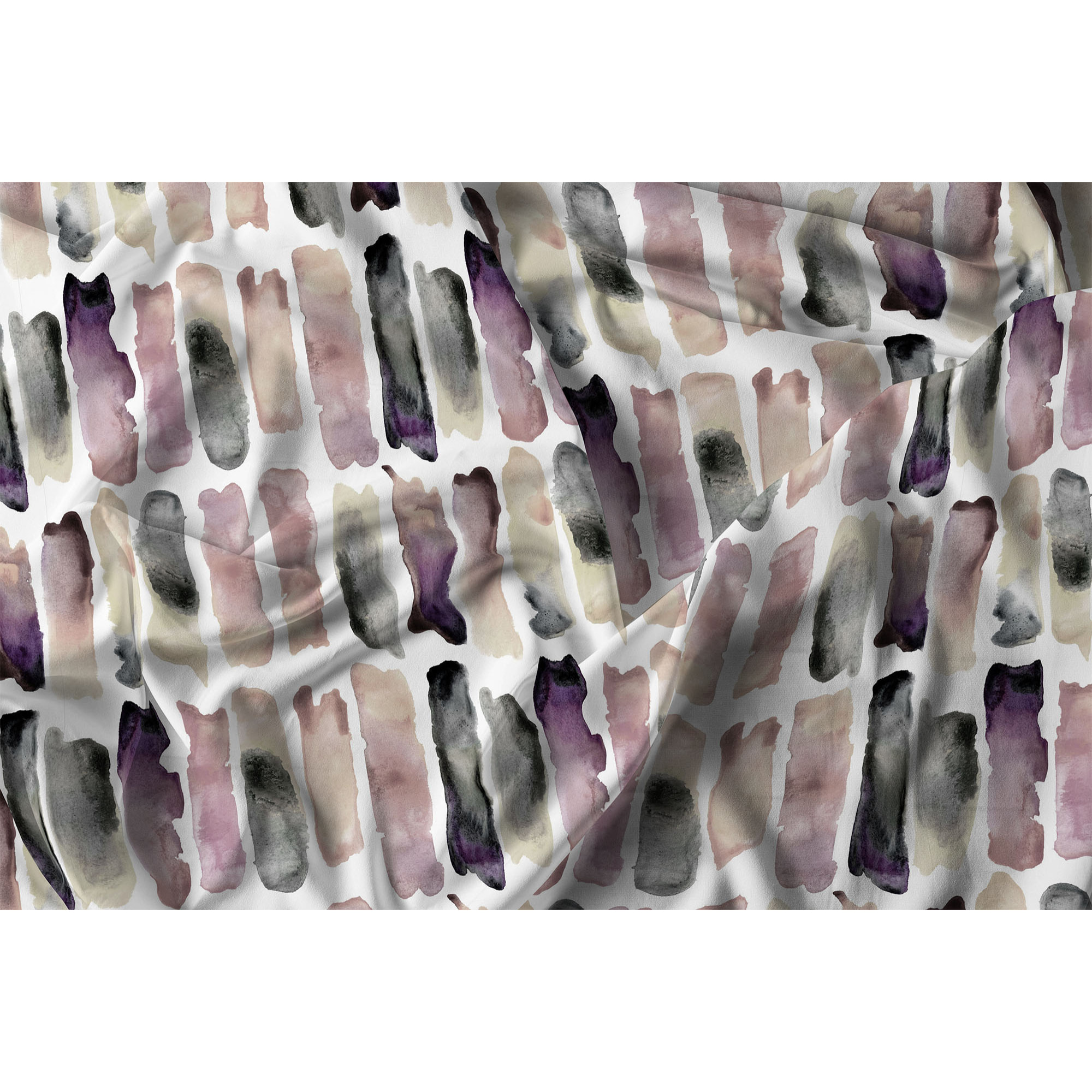 PARURE COPRIPIUMINO MATRIMONIALE WATERCOLOR STAMPA DIGITALE -100% cotone Made in Italy