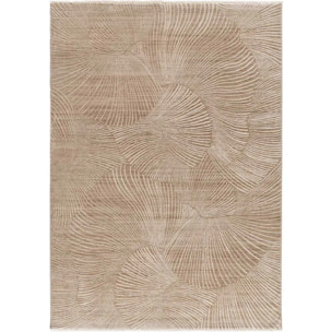 ONA Alfombra geométrica con flecos beige, varias medidas disponibles.