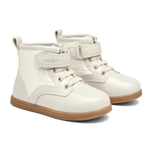 Botas de Niña Acolchadas con Estrellas en Beige