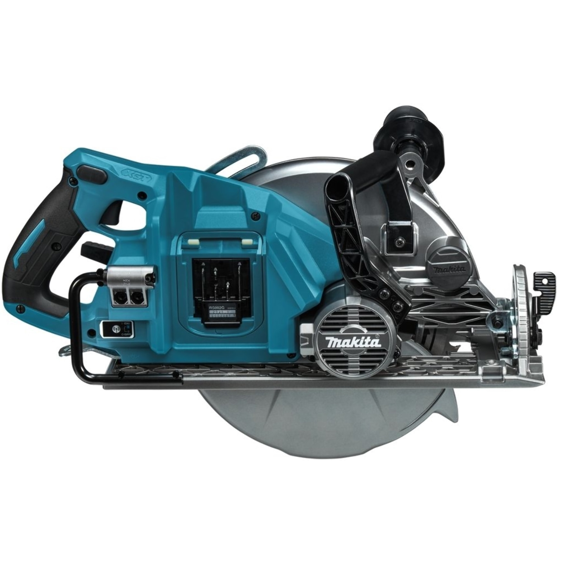 Scie circulaire sans fil 40V XGT à poignée arrière 260 mm - MAKITA - avec 1 batterie 40V 5Ah - chargeur - RS002GT101