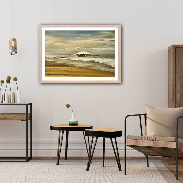 Affiche paysage ocean Surf dans les landes Affiche seule