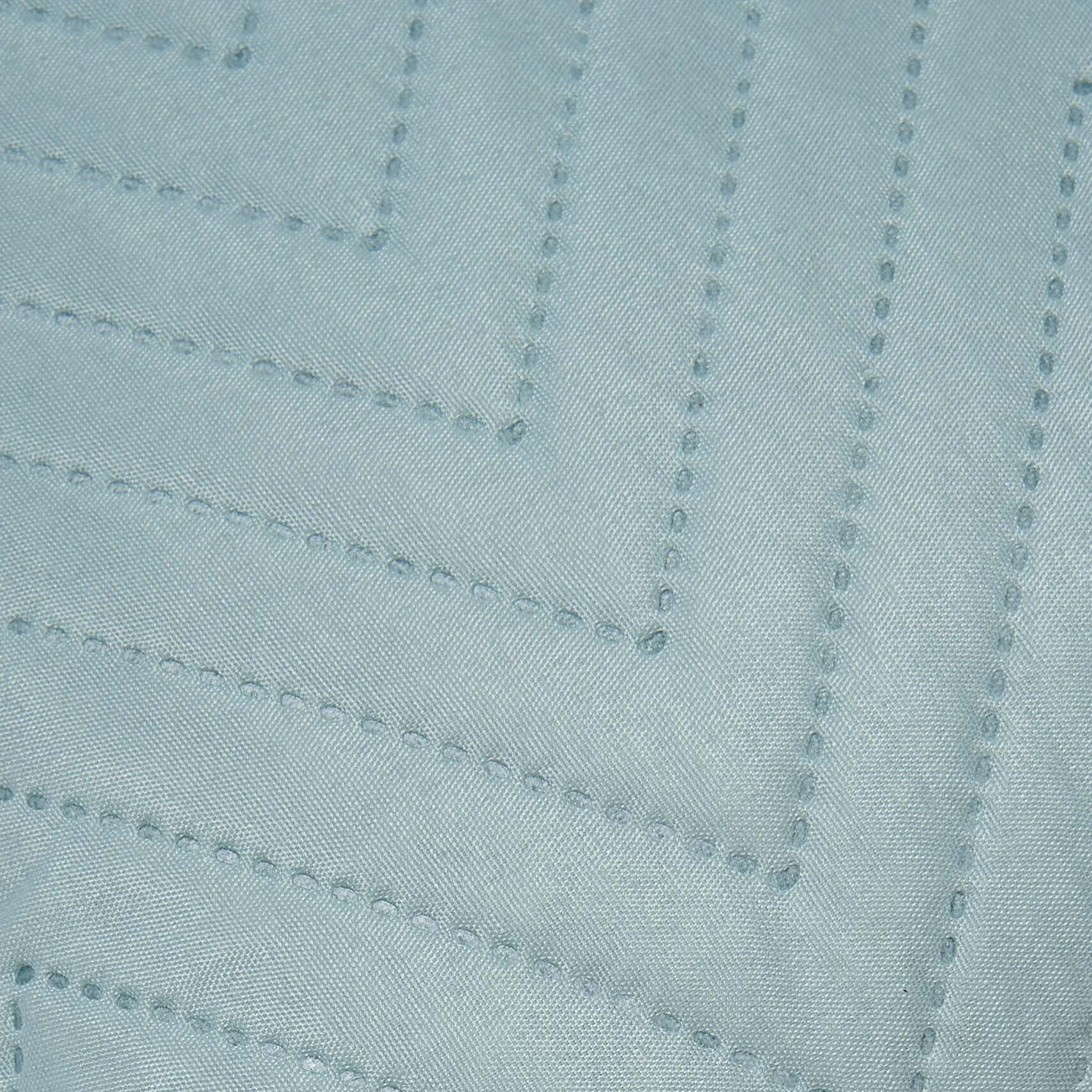 Cojín liso zig-zag verde tiffany