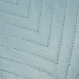Cojín liso zig-zag verde tiffany