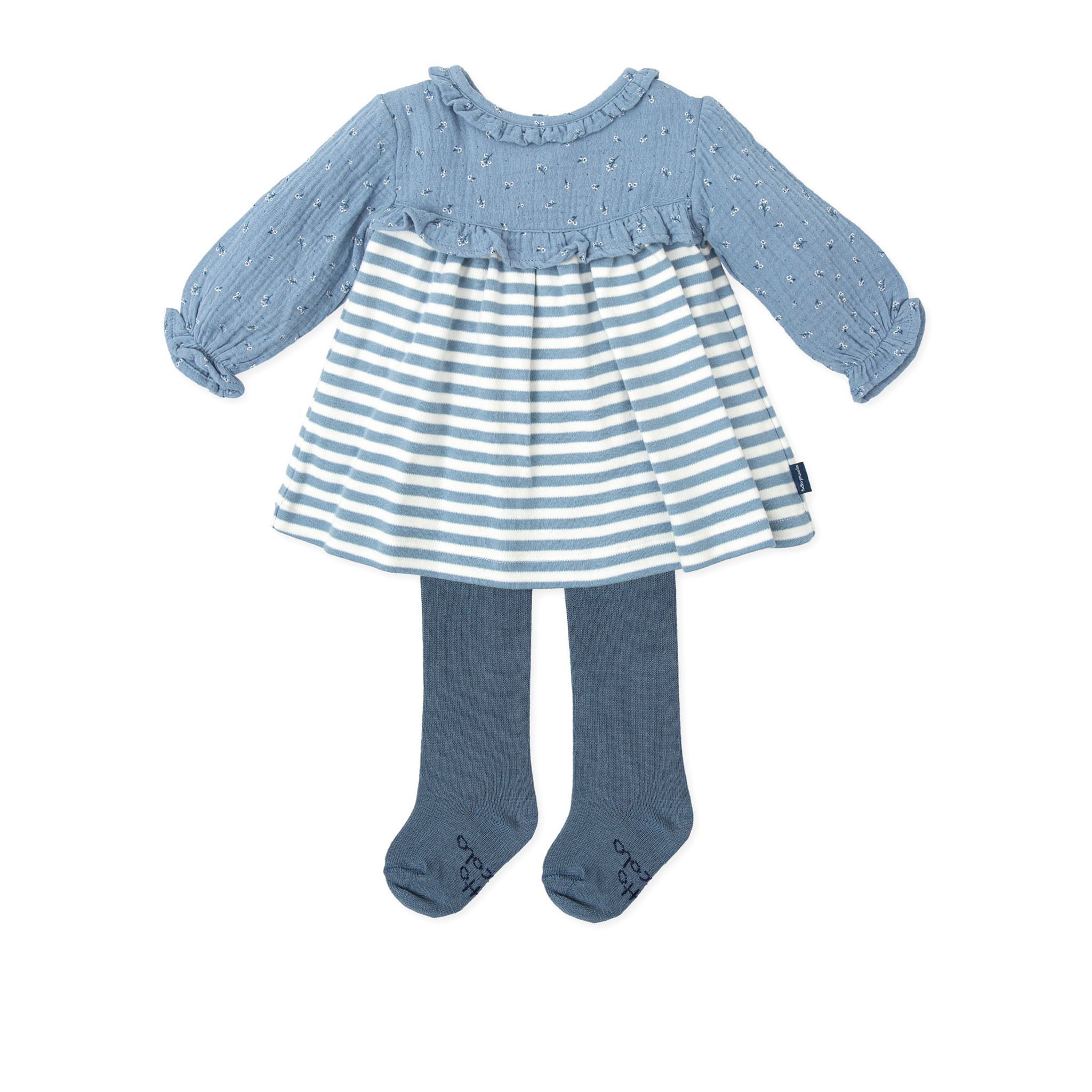 Vestido con leotardos . - Acero