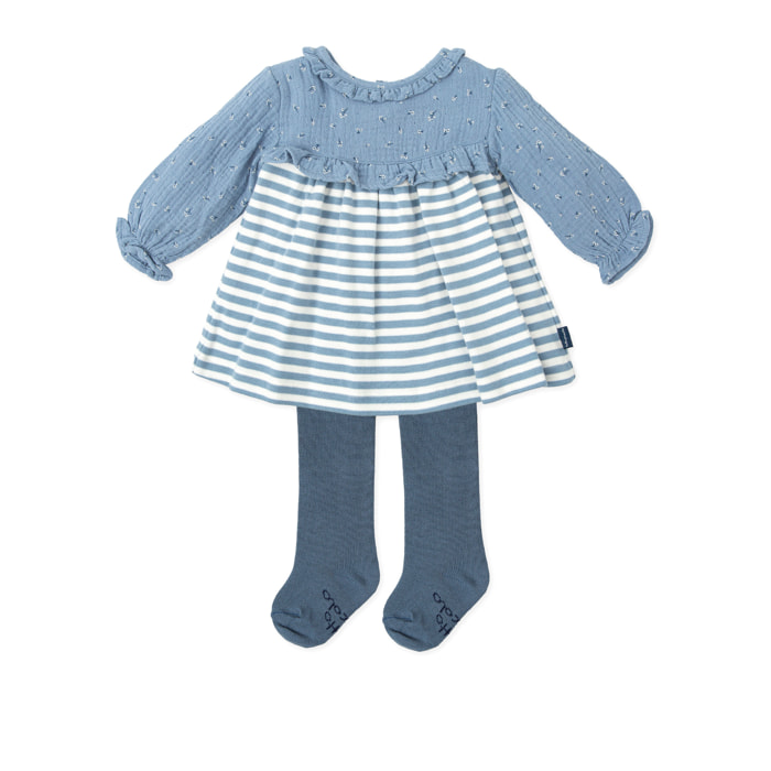 Vestido con leotardos . - Acero