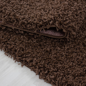 OTTAWA - Tapis shaggy uni Marron