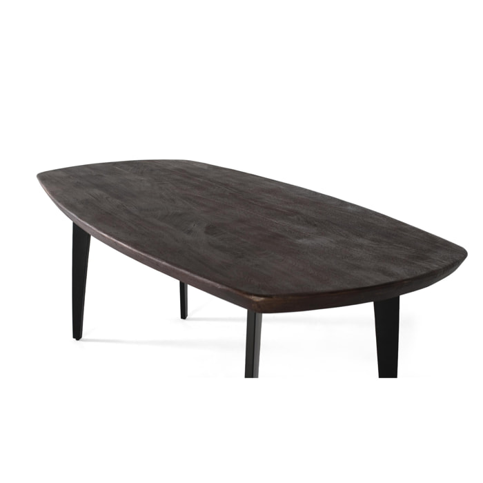 Mesas de Comedor de Madera de Mango 200 Cm Estilo Rústico Moderno