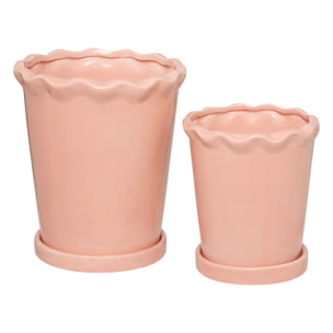 Lot de 2 cache-pots "Wild" H21/16cm
