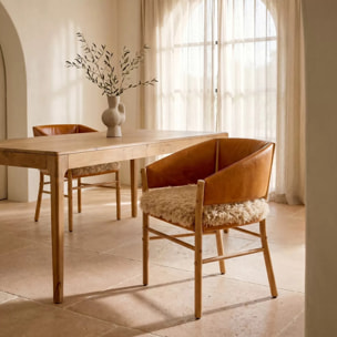 Chaise avec accoudoirs Halva Kare Design