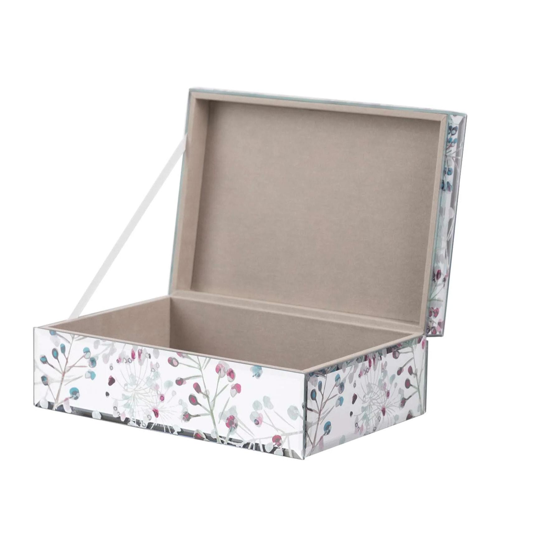 Caja Cristal Impresion Foil 26x18x10 Cm