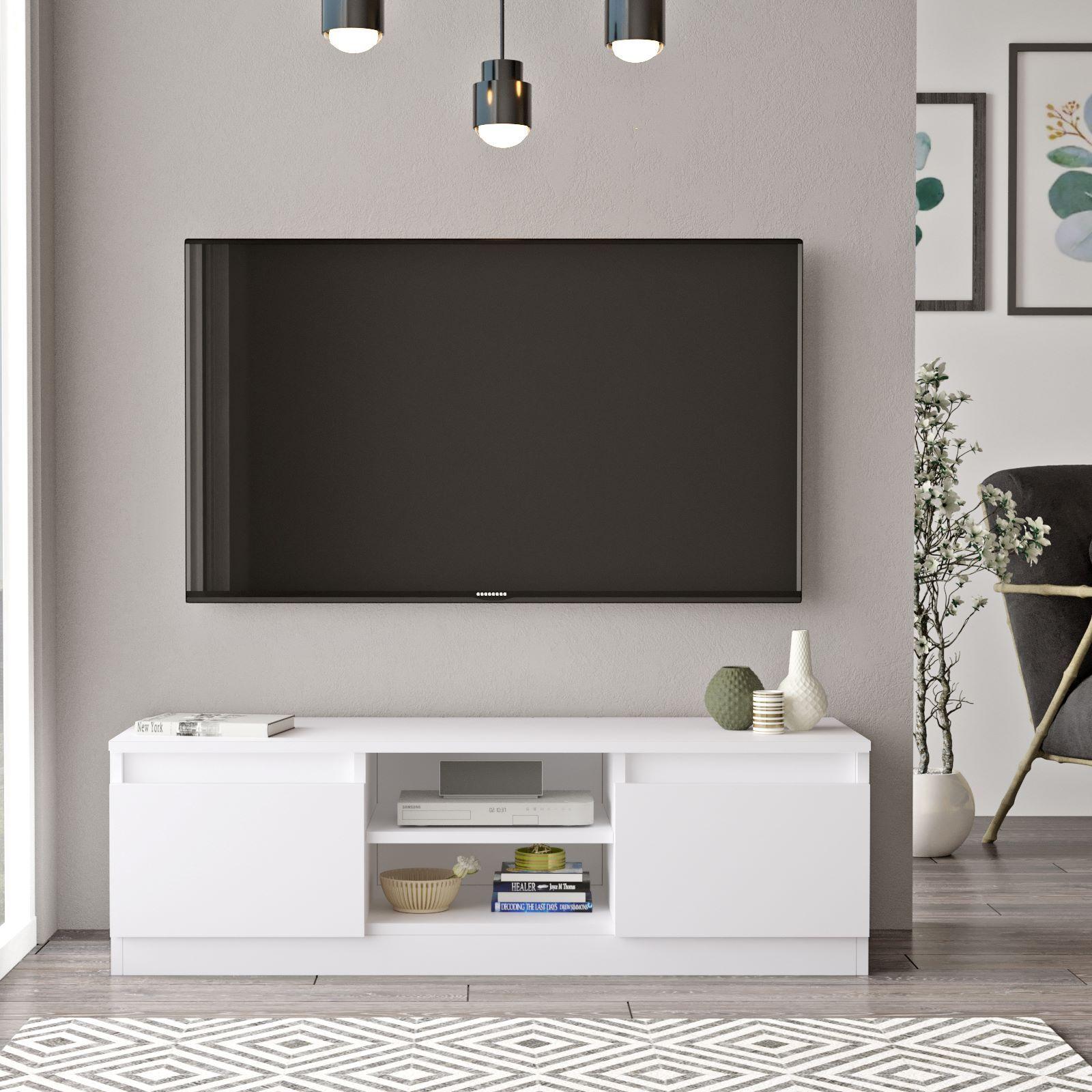 Mueble Silva Tv 2 Puertas Con Estantes