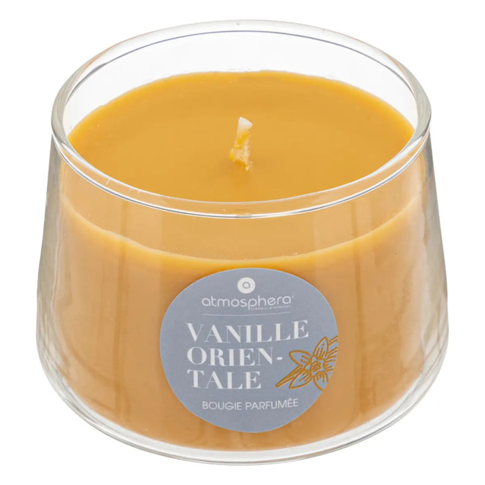 Bougie parfumée "Izor" en verre 110g vanille orientale