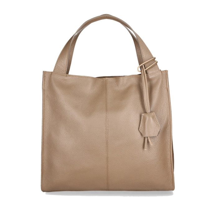 Borsa a spalla da donna - Modello Aelia - Vera pelle - 40.0 x 36.0 x 12.0 cm