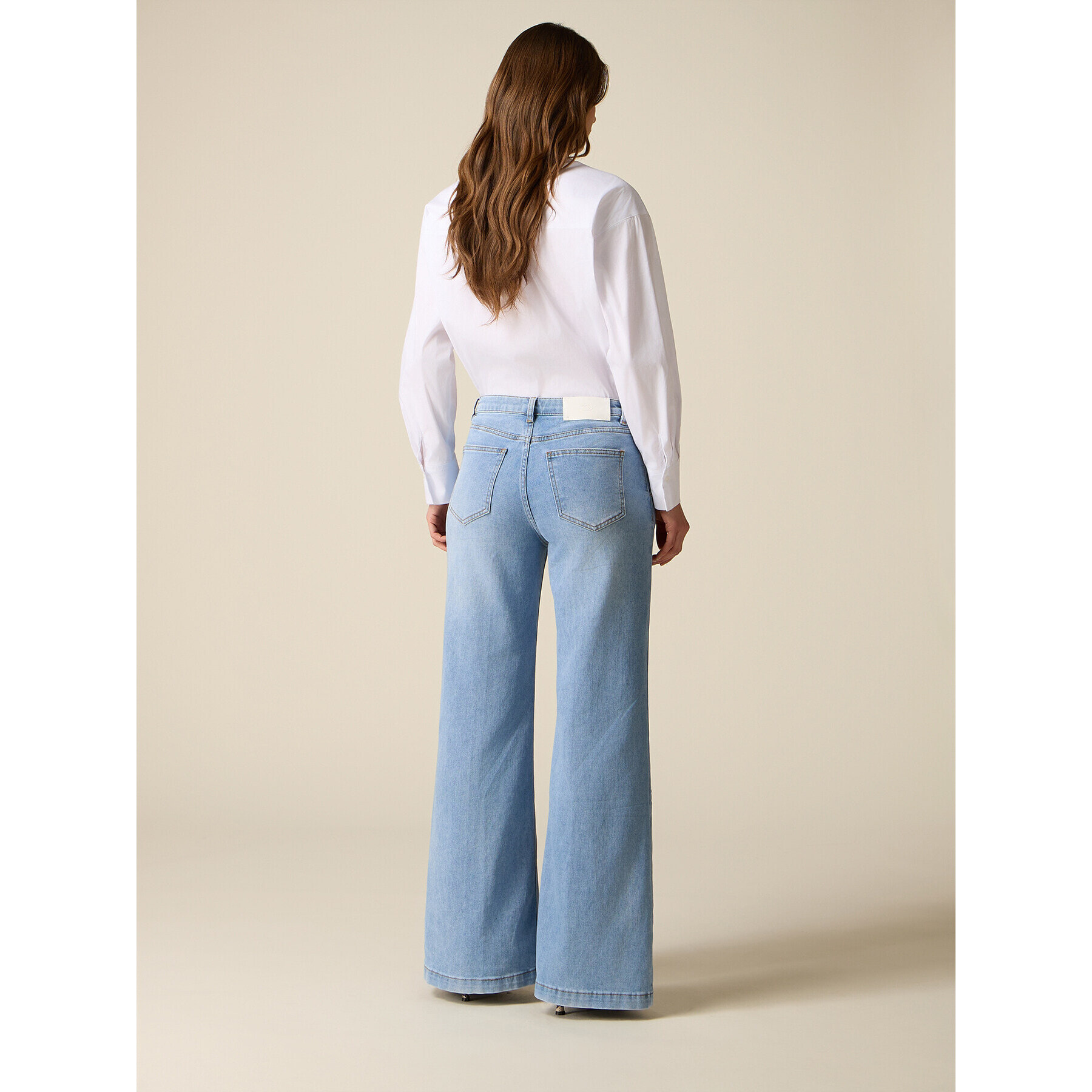 Oltre - Jeans a palazzo - Azzurro