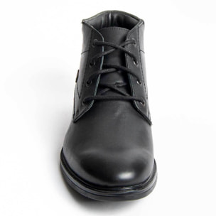 Bota De Piel - Negro