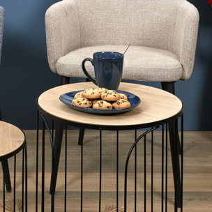 Assiette Galet 22x18cm Au Gres Du Temps Bleu