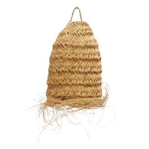 Abat-jour tube fibre de palmier - Naturel