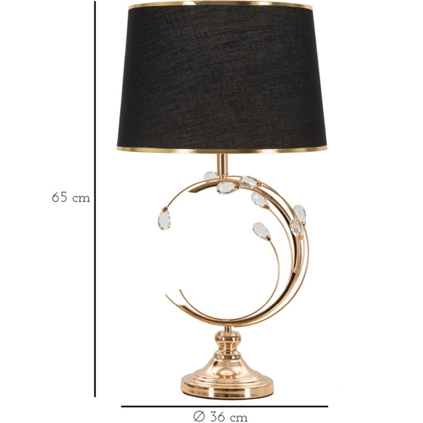 LAMPADA DA TAVOLO BRUXELLES CM Ø 36X65