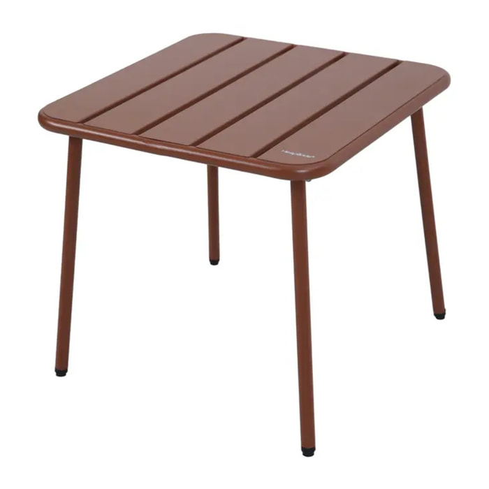 Table basse de jardin Phuket 45x45cm acajou
