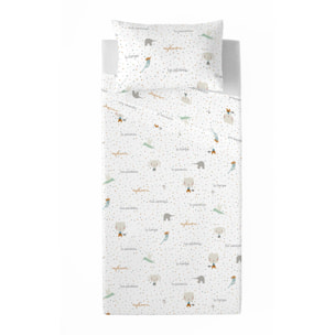 Haciendo el Indio - Juego de Sábanas Estampadas - Infantil - Incluye 1 Funda de Almohada - 100% Algodón - Regálame B