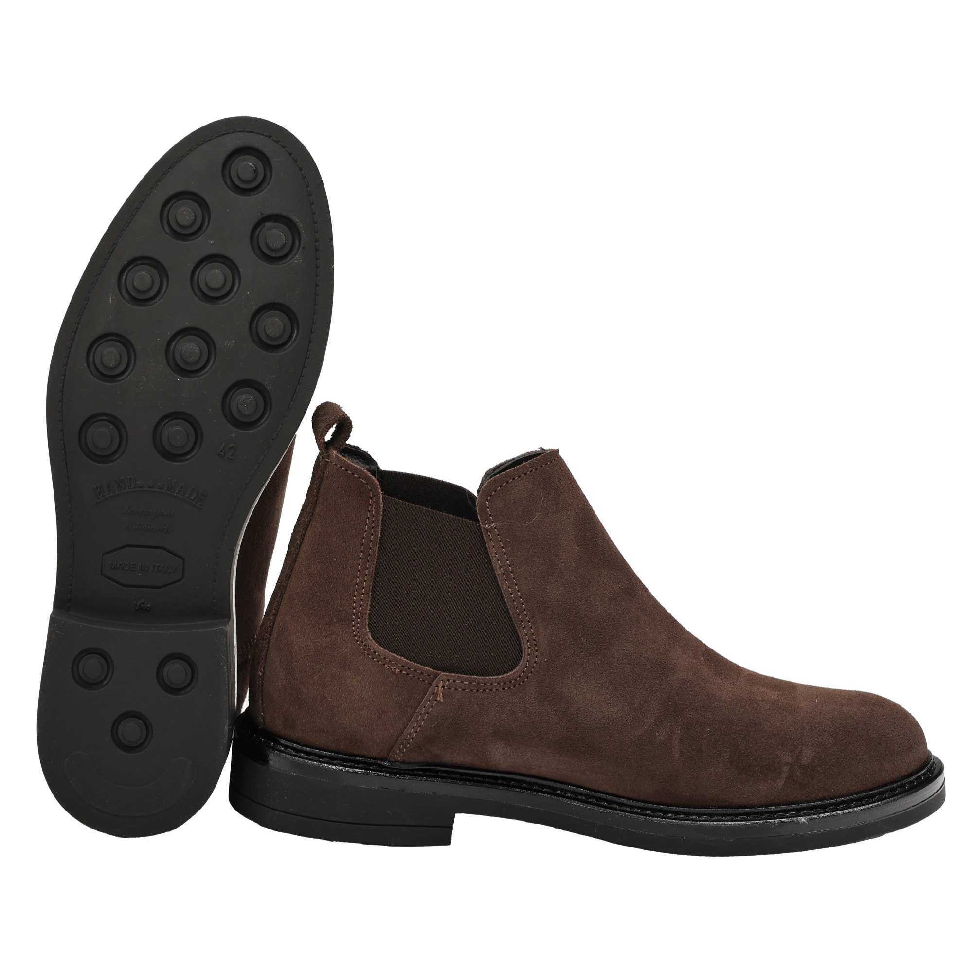 Beatles in camoscio con fascia elastica