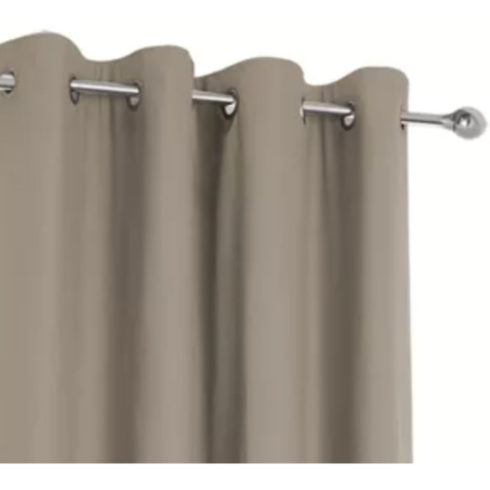 Rideau polyester isolant lin