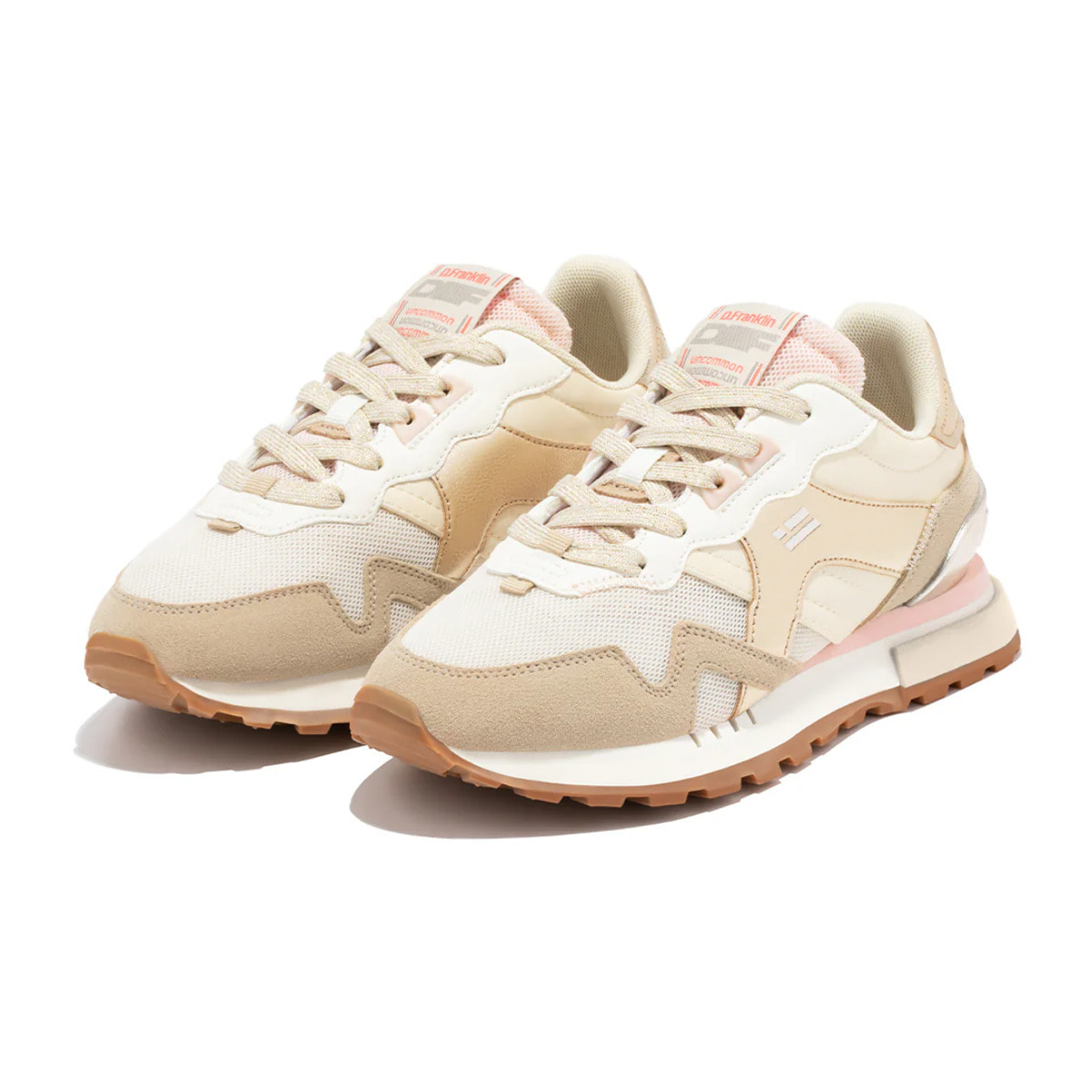 Zapatillas Deportivas Mujer Vibla Zig Patch Beige