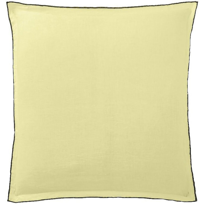 Lot de 2 taies d'oreiller 100% lin lavé 160g beurre