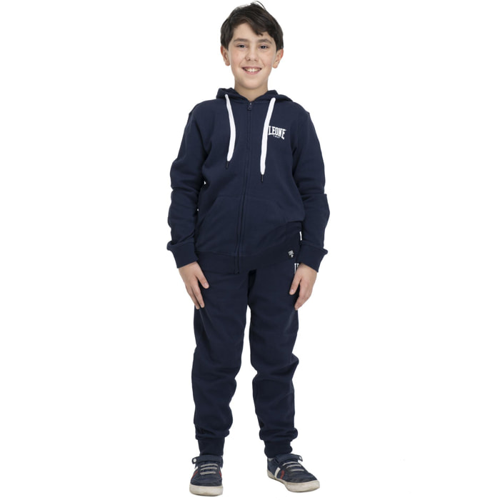 Tuta da bambino con cappuccio e full zip Basic