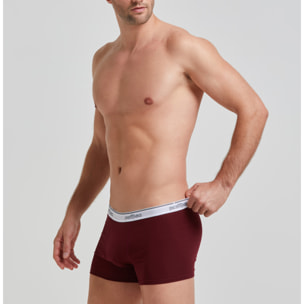 Boxer cotone con elastico a vista logato