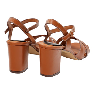 Sandali con cinturino regolabile e tacco largo