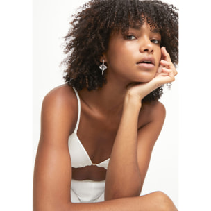 Pendiente SER MAJESTUOSA PLATEADO U