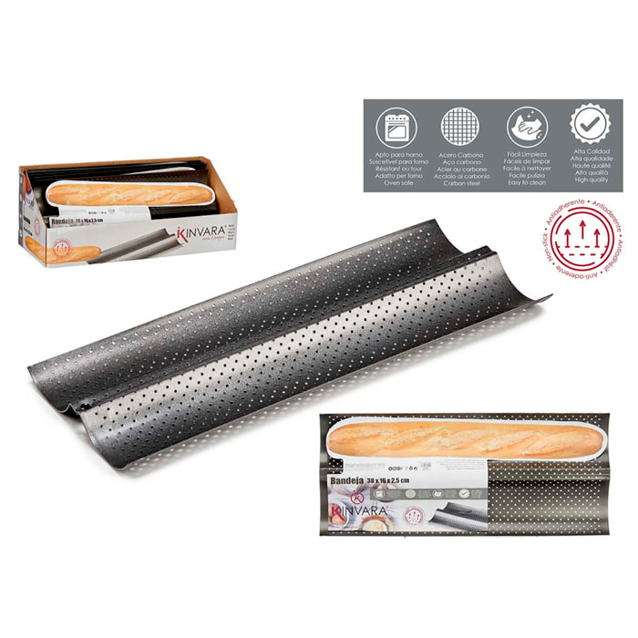 BANDEJA DE PAN METAL 38CM