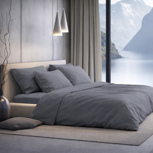 SARTORIALE Completo letto Elegance Tinta Unita in Percalle_Matrimoniale_Monumento