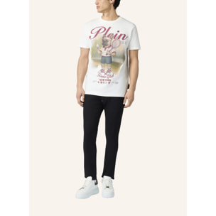 PHILIPP PLEIN Round Neck T-Shirt New York Tennis